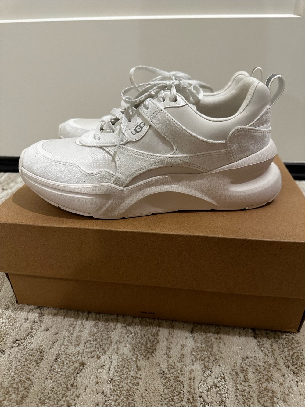 UGG Women’s White Chunky Platform Sneakers